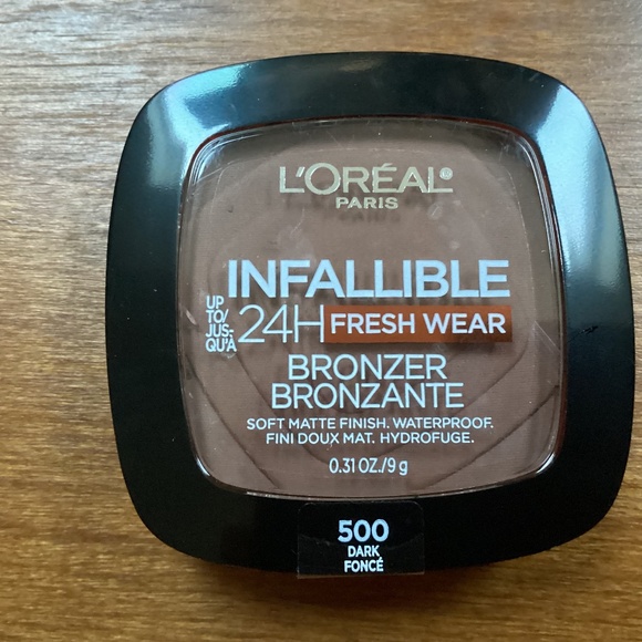 L’Oréal Paris Infallible 24H Fresh Wear Bronzer 500 Dark Fonce Soft Matte Finish - Picture 1 of 4